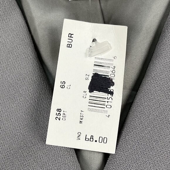 NWT Jones New York GreyWool Lined Career Blazer w mother of pearl buttons 10P - Picture 4 of 8